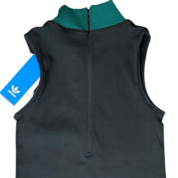 Adidas EQT Equipment Black Bodysuit Ribbed Stretch One Piece size XS NEW Tags - Picture 9 of 15